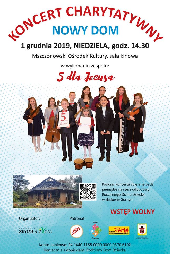 Zapraszamy na dwa koncerty charytatywne