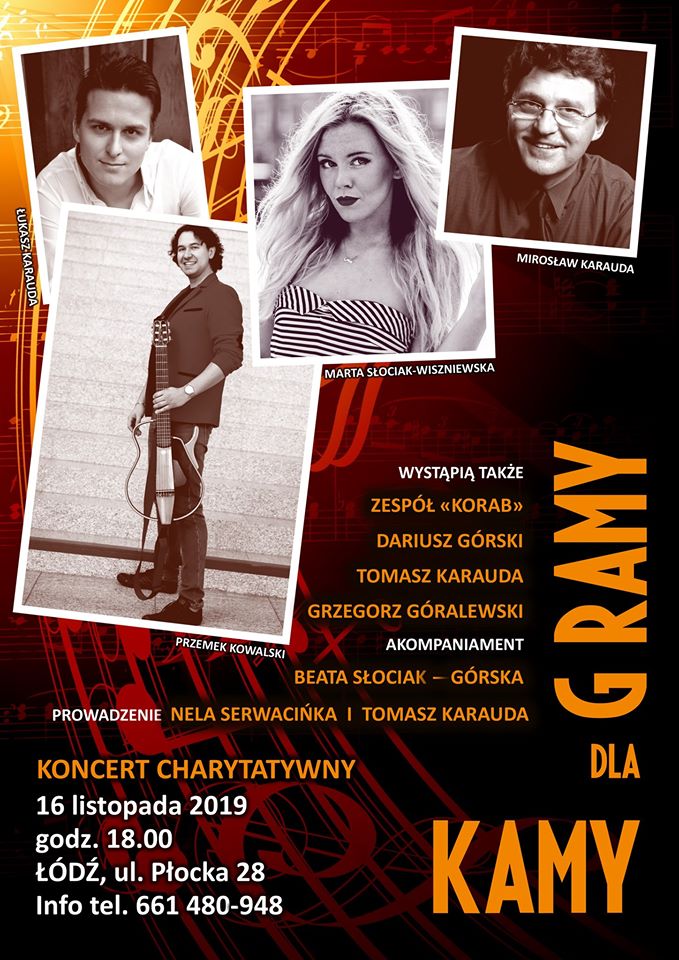 Koncert „Gramy dla Kamy” w Łodzi